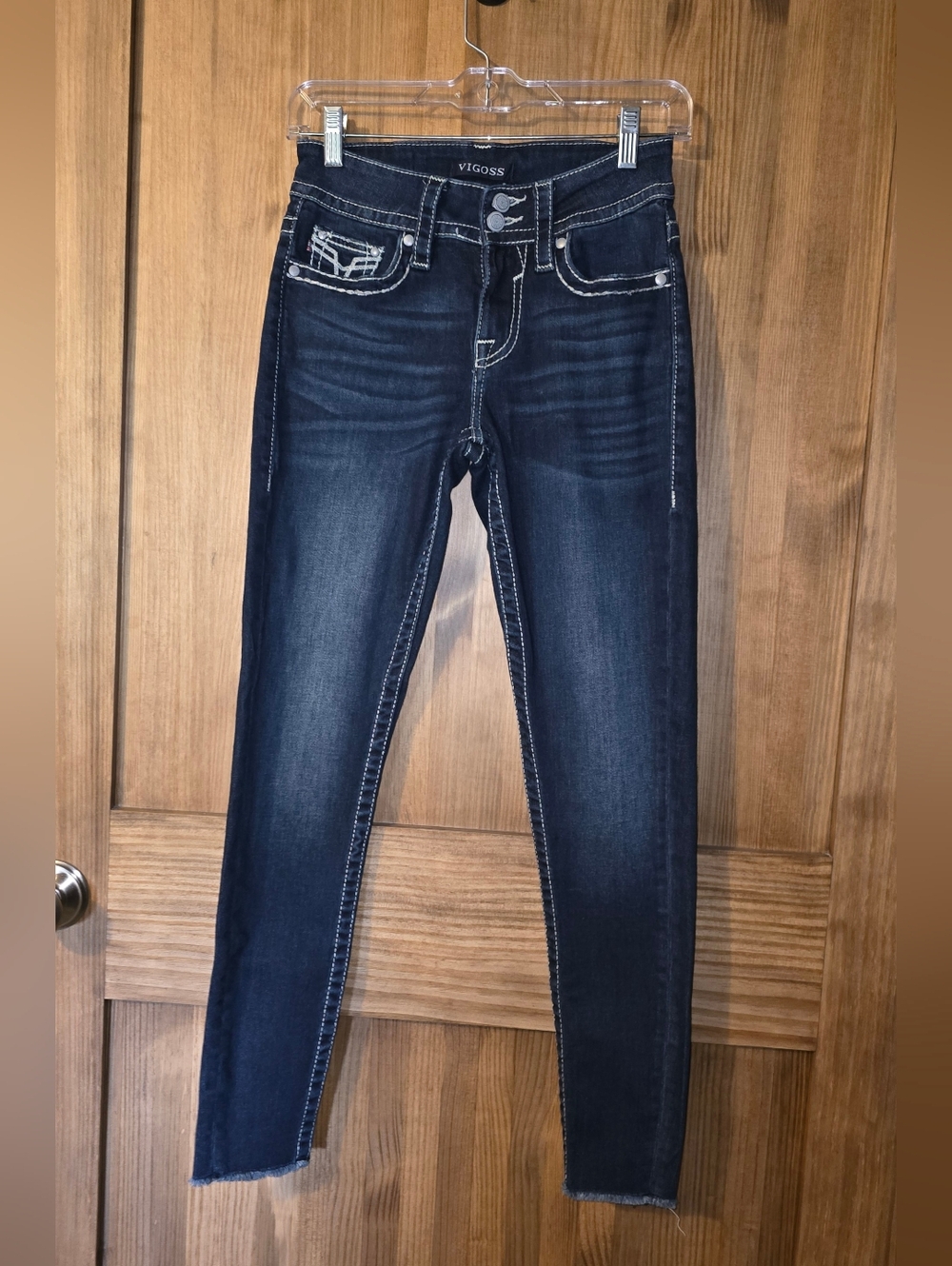 VIGOSS Women's Dark Blue Skinny Jeans